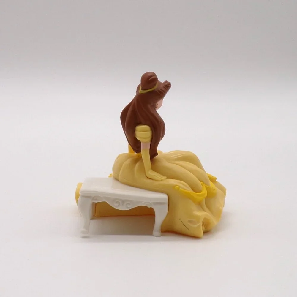 DecoPac Disney Princess Cake Topper Aurora Cinderella Belle Bench Rose Lot of 2